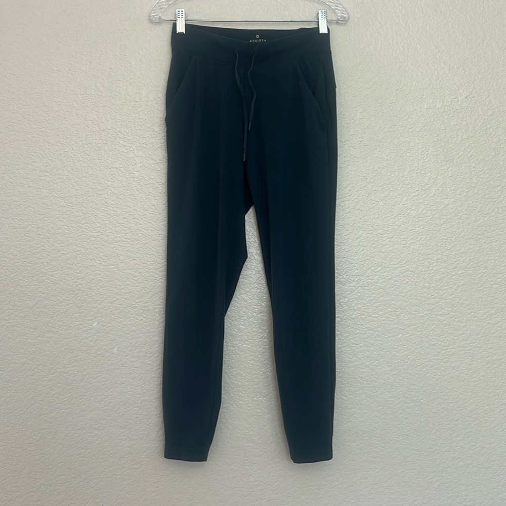 Athleta Hybrid Jogger Leggings Dark Teal